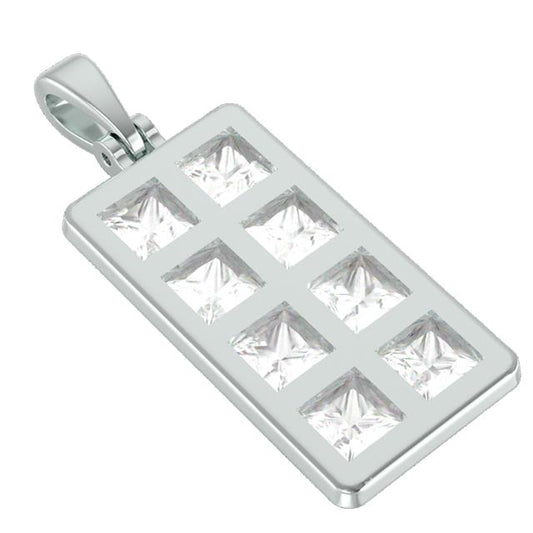 14k gold  Ice tray necklace pendant